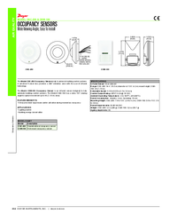 Thumbnail of document Data Sheet - OSW-100 - Wall Mount Occupancy Sensor